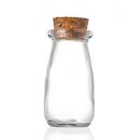 Botol selai kaca Label kustom 300ml puding jeli kaleng wadah bening stoples Yogurt kaca
