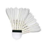 Nouveaux volants de badminton en plumes d'oie Leijiaer 2023, 12 pièces, super durables, blancs, volants de badminton en plumes d'oie