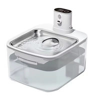 Fontaine à eau intelligente pour animaux de compagnie avec capteur, 3,2 L, batterie 4000 mAh, acier inoxydable 304, filtre à 4 étapes, distributeur d'eau pour chat et chien
