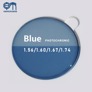 <span class=keywords><strong>Blue</strong></span> <span class=keywords><strong>Block</strong></span> 1,61/1,67/1,74 Lentes ópticas de visión única fotocromáticas antirreflectantes azules/verdes - Product Image 1