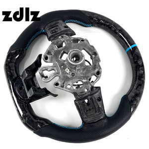 Volante de fibra de carbono forjado con cuero perforado personalizado para BMW <span class=keywords><strong>Mini</strong></span> <span class=keywords><strong>Cooper</strong></span> S R55 R56 R58 R59 R60 F55 F56, interior de coche - Product Image 6