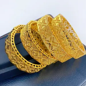 Gold Plated Bracelet Latest Designs 24k Gold Coating Bracelet Bangles Gold Plated Jewelry Wholesale