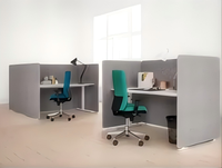 Table d'ordinateur Bureau moderne Bureau 8 personnes Partition Bureau Poste de travail Établi Bureau complet Table d'écriture