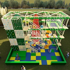 趣味儿童攀岩游乐场儿童游乐园淘气堡儿童游乐场带攀岩绳网 - Product Image 6