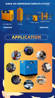 Compresseur à vis intégré 4 en 1 CM4-007, fonctionnement facile pour les petites entreprises, OEM/ODM disponible