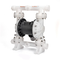 Pompe pneumatique à double diaphragme AODD de qualité industrielle WYMA, 1,5 pouce, en PP, fonctionnement pneumatique, OEM personnalisable, débit élevé 170 LPM, 8,4 bars