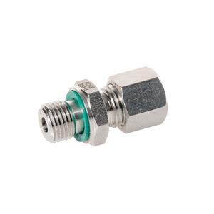 ข้อต่อท่อตรงสแตนเลส ROKE ขนาด 6-42 มม. มาตรฐาน ISO8434-1 DIN2353 สำหรับระบบไฮดรอลิก - Product Image 1