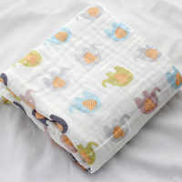 Couverture d'emmaillotage en mousseline de coton bambou pour bébé Conception d'impression personnalisée haute densité