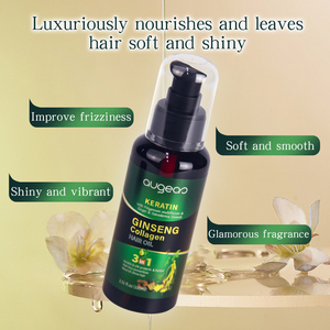 Augeas Hair Care - Suero Capilar Herbal de Ginseng con Aceite de Ricino y <span class=keywords><strong>Almendras</strong></span> para Hombres y Mujeres, Tratamiento para el Cuero Cabelludo, Fragancia, Sin Frizz - Product Image 3