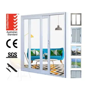 2023 New Design CE AS2047 AS2208 AS1288 Cheap Design Kitchen Aluminium Alloy Profile Frame Glass Sliding Window