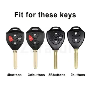TPU <strong>Car</strong> <strong>Key</strong> Cover Case Shell <strong>Fob</strong> Holder Protector for <strong>Toyota</strong> Yaris Vitz Auris Mk 2007 Corolla Verso <strong>Hilux</strong> 7 RAV4 Porte Camry - Product Image 2
