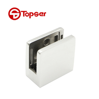 TOPSER Fixation de garde-corps en acier inoxydable moulé moderne pour verre 8-12mm, connecteur de balcon et d'escalier, quincaillerie de fixation au sol, garantie 3 ans