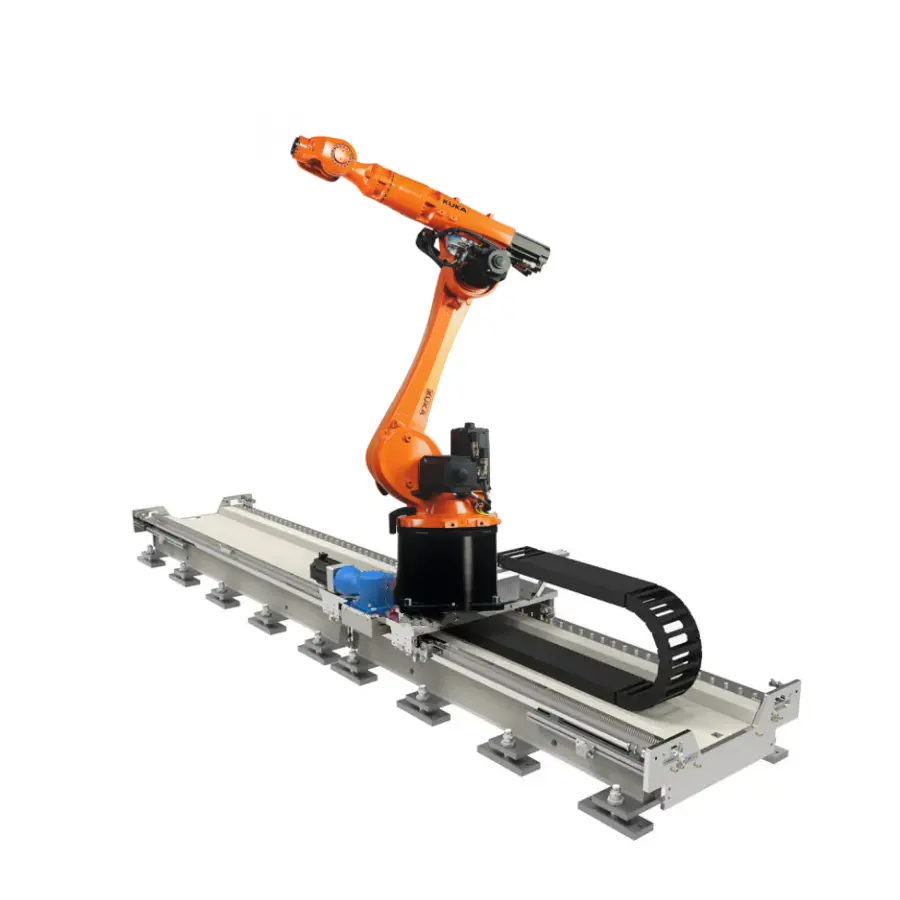 KUKA KR doğrusal ray kılavuzu R3100 endüstriyel Robot ile Robot lineer 120 parça lineer Robot kol paletleme taşıma meclisi için