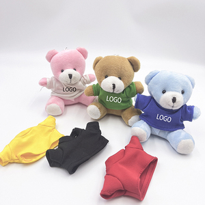 Venta al por mayor personalizado lindo oso de peluche llavero Mini oso de peluche Animal de peluche de juguete con camiseta personalizada - Product Image 1