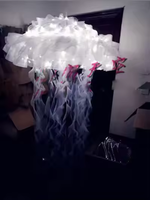 Parapluie Méduse Lumineux pour la Saint-Valentin, Parapluie LED Méduse pour Spectacles Scéniques, Costumes Gogo pour Boîtes de Nuit et Bars