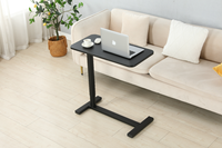 Bureau debout mobile à hauteur de ressort à gaz 90 inclinable et rangable pour ordinateur portable pliable avec roues cachées