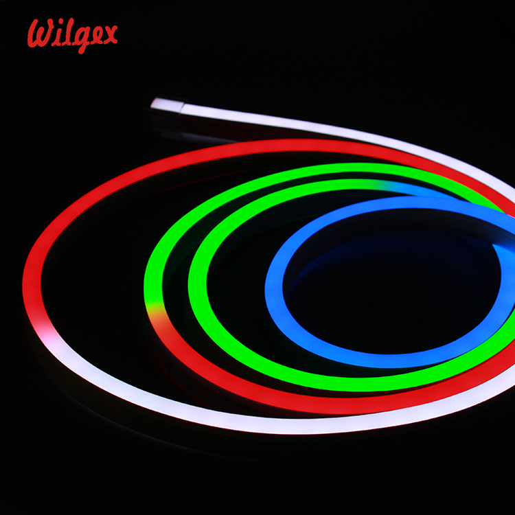 Пиксельное освещение, светодиодные сценические огни, RGB лента, Китай, 10x20 мм, тематический парк, цифровые RGB неоновые гибкие неоновые IP68 Водонепроницаемые украшения