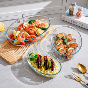 Différentes formes et capacités Plateau <span class=keywords><strong>de</strong></span> cuisson en verre Four à micro-ondes résistant à la chaleur Plateau à <span class=keywords><strong>poisson</strong></span> ménager Matériau en borosilicate - Product Image 6