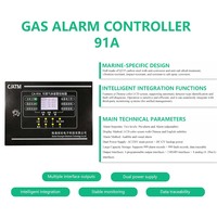 Système de détection de gaz marin, détecteur de gaz combustible, CO, oxygène, fréon R22, alarme de gaz anti-explosion pour la salle des machines du navire