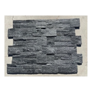 Thiết kế hiện đại bảng điều khiển tường đá phiến Đen văn hóa tự nhiên ốp đá biệt thự ngoài trời ứng dụng gạch Chống xói mòn - Product Image 4