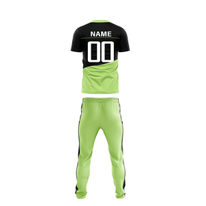 <b>Men</b> Diagonal Wave Graphic Cricket Uniform <b>Short</b> Sleeve Polo Jersey <b>Trousers</b> Set Sublimated Team Sportswear - Product Image 5