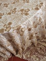 Paillettes Dentelle Champagne Rose Date Rouge Fantaisie Conception Ronde Nappes De Mariage Tissé Floral Fête Table Vêtements 500 132cm * 132cm
