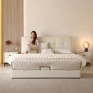 Petit <span class=keywords><strong>Lit</strong></span> Double Moderne King Size avec Rangement, <span class=keywords><strong>Palette</strong></span> <span class=keywords><strong>de</strong></span> <span class=keywords><strong>Lit</strong></span> Queen Size et Rangement - Product Image 3
