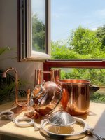 Kit de Distillation Rétro pour la Maison 8L en Cuivre Pur pour l'Extraction d'Huiles Essentielles, la Fabrication d'Hydrolats et la Distillation DIY de Whisky, Brandy et Vin