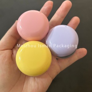 Masque pour les lèvres en forme de champignon Macaron 5g ISMAN, pot mignon rose jaune <span class=keywords><strong>violet</strong></span> en plastique AS, baume à lèvres, conteneur cosmétique, vente en gros, étiquette privée - Product Image 4