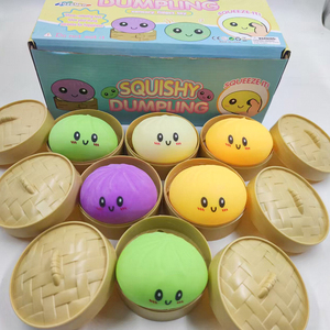 Caja Sorpresa de Dumplings Squishy Suaves de Alta Calidad con Forma de Arcoíris, Bao Dumplings Sonrientes al Vapor, Juguetes Antiestrés con Vaporizador - Product Image 3