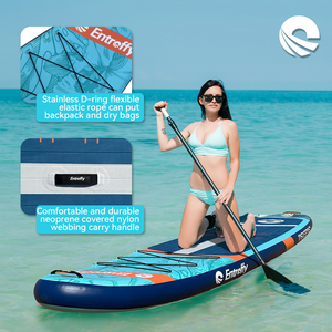 Planche à pagaie Entroffy, nouveau design, bleue, 350 cm, gonflable, surf, SUP gonflable 350 cm - Product Image 1