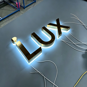 Letrero Luminoso LED con Logotipo, Letras de Aluminio Plateadas, Pantalla Retroiluminada para Interiores, Luz Diurna de 5000K, Garantía de 2 Años - Product Image 3