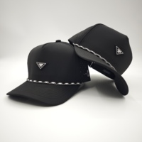 Gorra Deportiva de Golf de Cinco Paneles, Impermeable, de Oxford, con Emblema de Silicona Personalizado, MOQ Bajo, OEM, Perforada con Láser, Transpirable