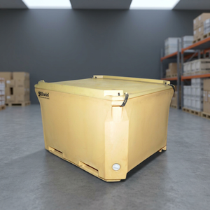 Bac de stockage pour poissons en plastique HDPE écologique de 660 L avec construction durable, boîte de stockage alimentaire multifonctionnelle - Product Image 4