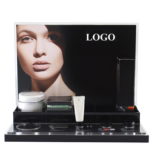 Tùy chỉnh màu đen Acrylic hiển thị mỹ phẩm Rack tái chế trang điểm tổ chức cho các cửa hàng bán lẻ - Product Image 5