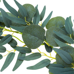 Guirlande d'<span class=keywords><strong>eucalyptus</strong></span> artificielle fausse feuille de soie dollar en argent feuilles d'<span class=keywords><strong>eucalyptus</strong></span> vignes guirlande faite à la main verdure toile de fond de mariage - Product Image 6