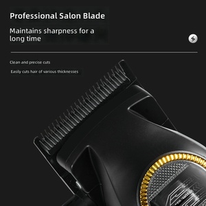 <span class=keywords><strong>Tondeuse</strong></span> à cheveux sans fil en acier inoxydable, nouvelle couleur orange jaune, pour bébé, kit de <span class=keywords><strong>tondeuse</strong></span> de qualité hôtelière <span class=keywords><strong>avec</strong></span> base de charge et LED - Product Image 4