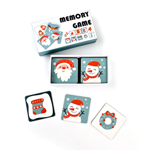 Tùy Chỉnh Giáng Sinh Bộ Nhớ Trò Chơi Memoryspel Giáo Dục Phim Hoạt Hình Trẻ Em Giấy Thẻ Nhớ Trò Chơi Cho Trẻ Em Đồ Chơi - Product Image 3