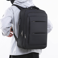 Mochila Antirrobo para Portátil con Bloqueo de Contraseña, Carga Externa, Resistente a Impactos, para Negocios, Viajes y Desplazamientos con USB