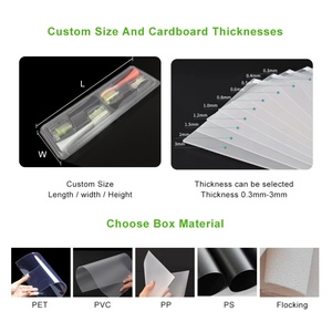 Boîte de rangement en plastique PET PVC PP PS de haute qualité, personnalisable OEM/ODM, emballage à clapet pour brosse à dents, avec couleurs et dimensions sur mesure - Product Image 5