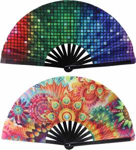 Custom Printed Logo Folding <b>Hand</b> <b>Fan</b> Wedding Bamboo <b>Hand</b> Held <b>Fan</b> - Product Image 1