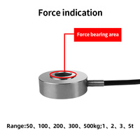 Cellules de charge à rondelle Transducteur de force creux Capteurs de force à anneau pour test de serrage de boulon