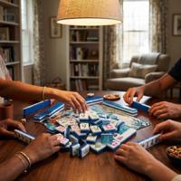 Mahjong Océanique Personnalisé avec des Tuiles sur le Thème de la Vie Marine - Jeu de Mahjong Nautique, Cadeau, Tuiles de Mahjong Aventure Marine avec Joker Sirène