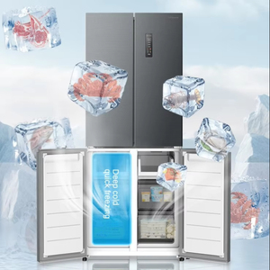 Professional Stainless Steel Four-Door Frost-Free <b>Refrigerator</b> Energy-Saving Compressor Easy-to-Clean Portable for Home Use Refr - Product Image 2