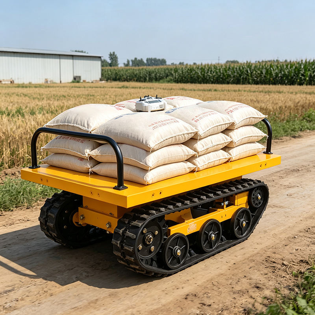 New All-terrain Remote-controlled Intelligent Tracked Chassis Brushless Motor 0.5-20T Load Capacity Self-propelled Tracked Robot