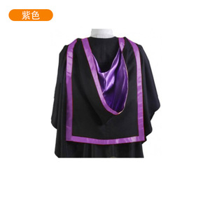 Túnica de Graduación y Tocado para Licenciatura y Doctorado, Venta al por Mayor, Unisex, Tejido, Colores Combinados: Rojo, Morado, Blanco, Naranja, Azul Rey, Amarillo - Product Image 3
