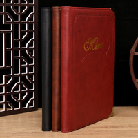 Dossiers de Menu en cuir directs d'usine A4 PVC hôtel Double vue couverture livre pour Restaurant hôtel Bars café maison Menu titulaire