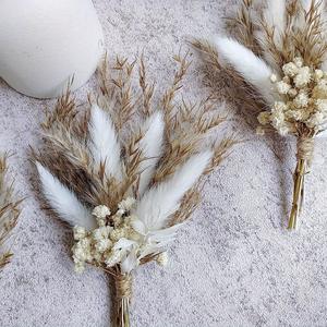 Bouquet di Fiori Secchi Mini con Steli, Fiori Secchi Boho per Decorazioni Fai-da-Te, Mazzi di Fiori Secchi per Matrimoni - Product Image 4