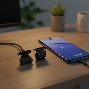 Adaptador y Conector Tipo C CC55 para Vivo Y76/Vivo S12, Solución de Carga de Alta Velocidad - Product Image 3