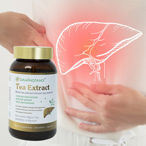 Damingtang Tea Extract 200 Tablets Black Green Tea Blend <b>Liver</b> Detox Weight Management Brain Health - Product Image 2